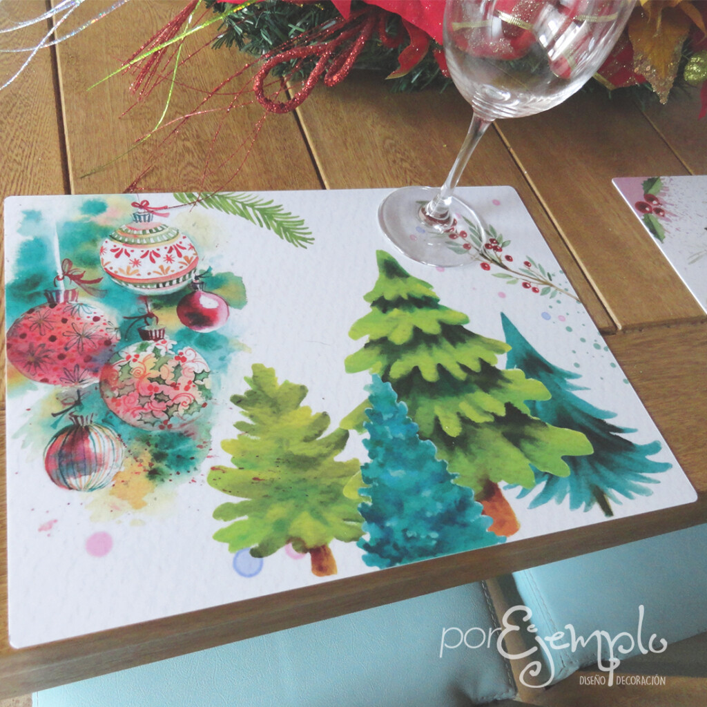 6 Individuales De Mesa Navidad Romántica (3)