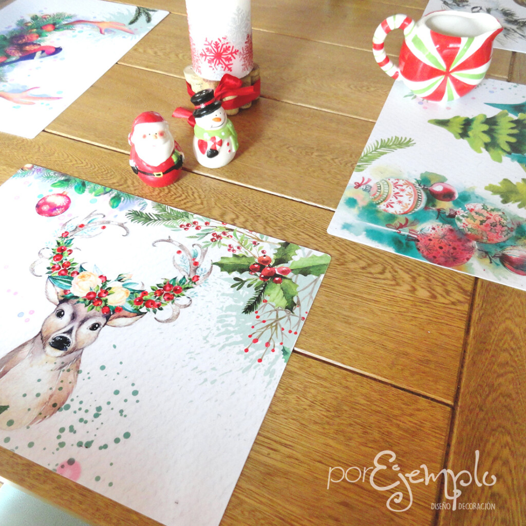 6 Individuales De Mesa Navidad Romántica (4)
